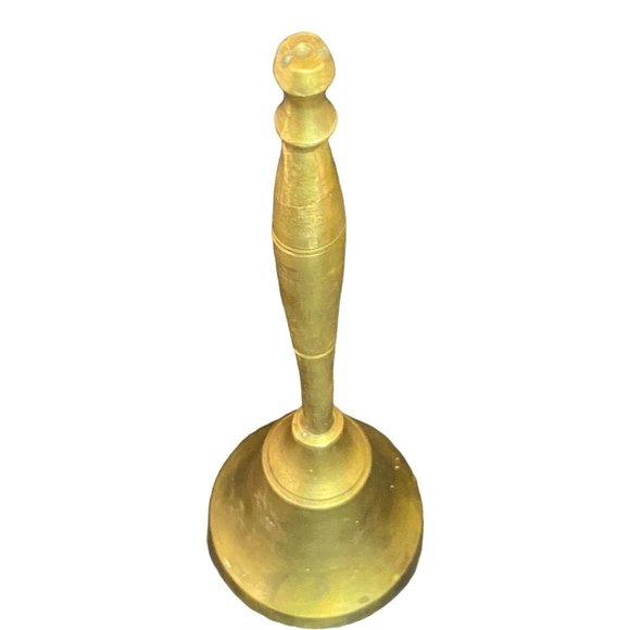 Vintage Solid Brass Bell Hand Ringer Made In India - Picture 3 of 10